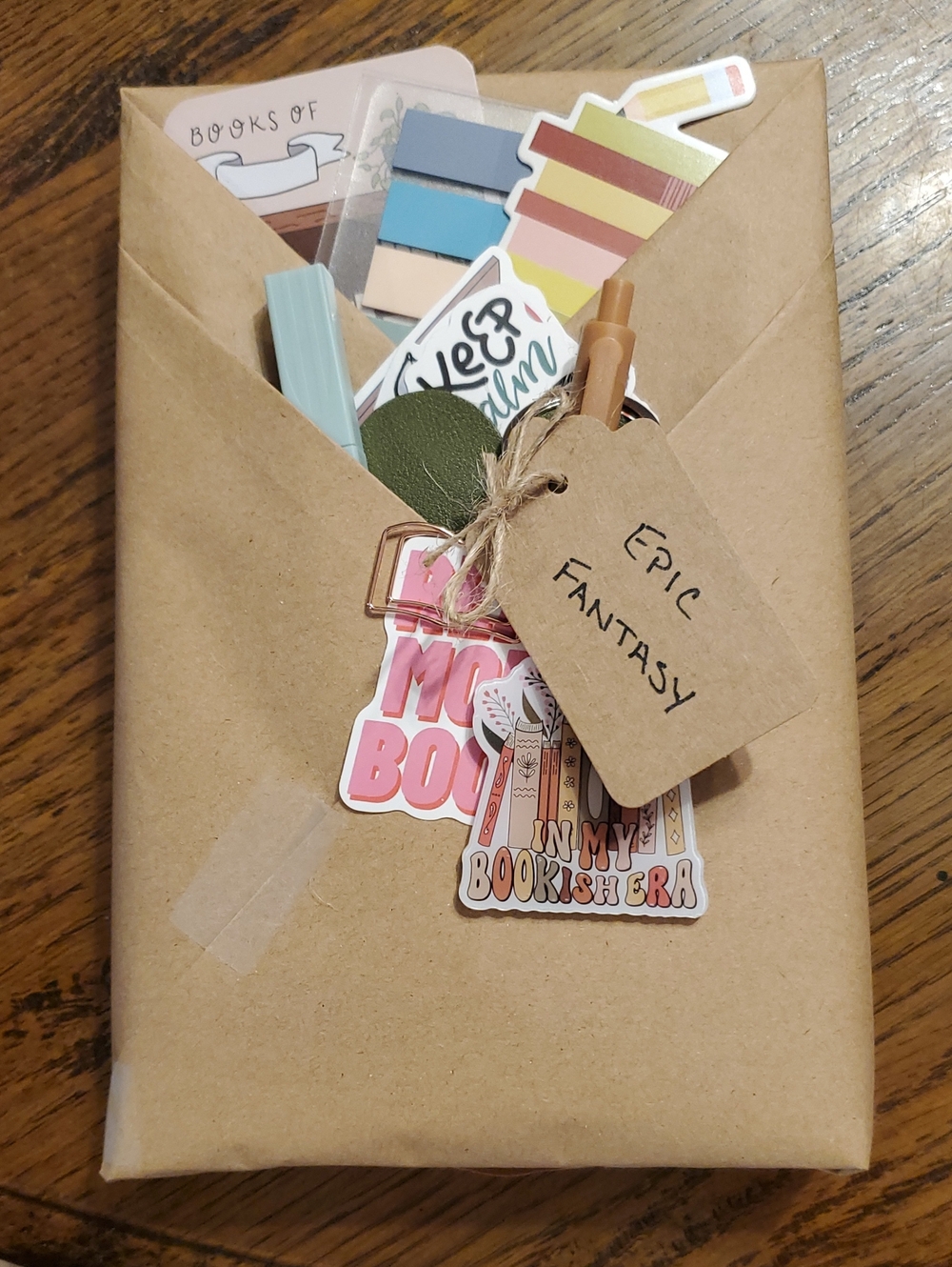 Handcrafted Brown Wrapped Blind Date With A USED Book